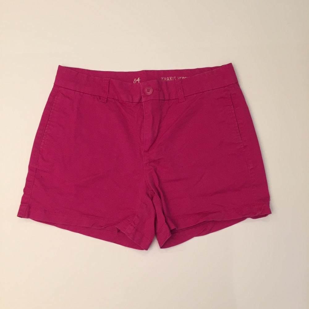 Pink khaki shorts